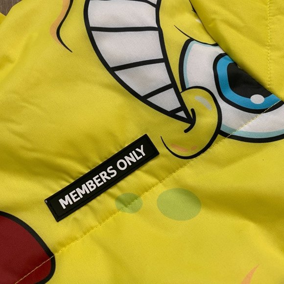 Members Only Spongebob Puffer Coat Jacket Size Brand NEW Mens Medium - Picture 13 of 13